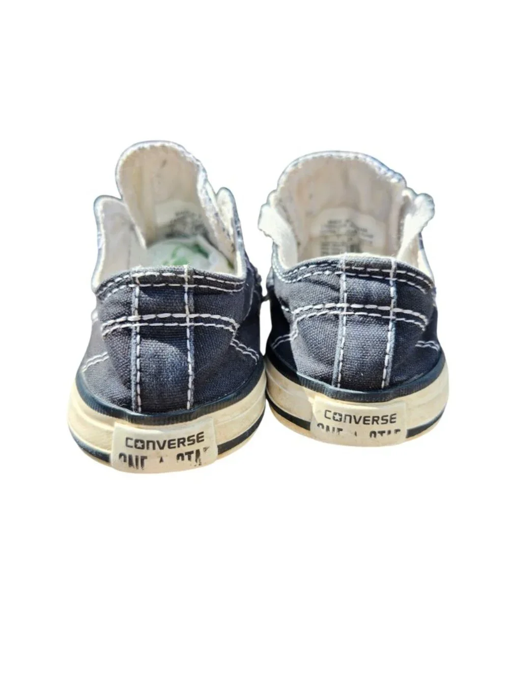 Converse One Star Toddler Size 7 Black Low Top Sneakers Lace Up Shoes